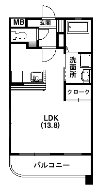 メゾンドヴェルメールの間取り写真