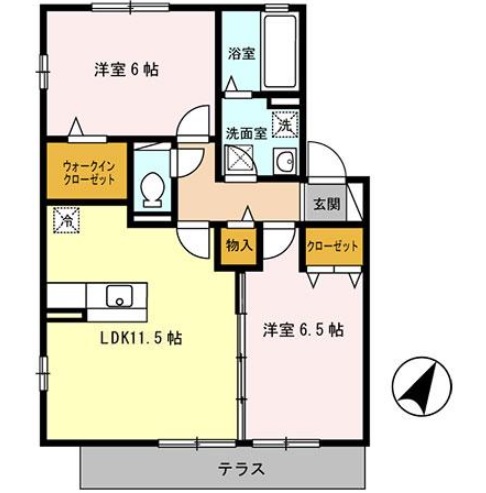 フォレストヒルズII棟の間取り写真