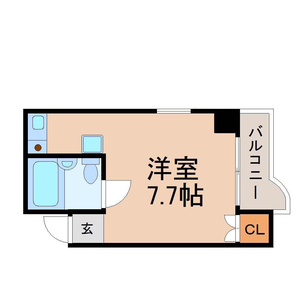 地下鉄名城線 東別院駅 徒歩5分 7階建 築41年の間取り写真