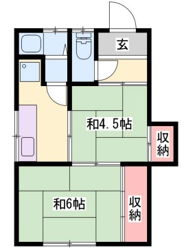 御立西四丁目加藤貸家の間取り写真