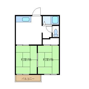 豊田市小坂本町のアパートの間取り