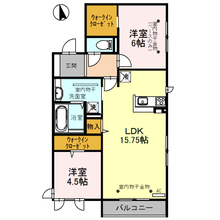 エクシアTの間取り