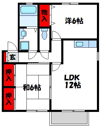 セジュールドソレイユの間取り