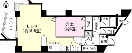 シェスタ山中湖コリーナ　１番館の間取り