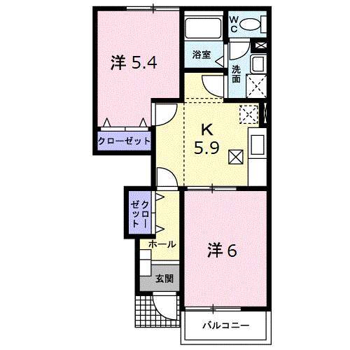 サンライズ松野の間取り