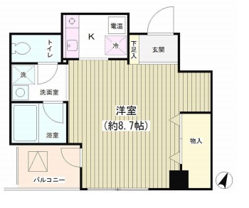 千代田区神田多町のマンションの間取り