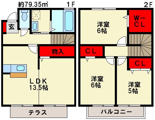 セジュールパル好日の間取り