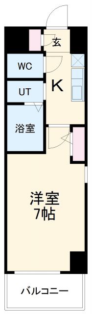 愛知県名古屋市中区新栄３（マンション）の賃貸物件の間取り