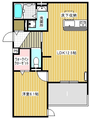 茨木市庄のアパートの間取り