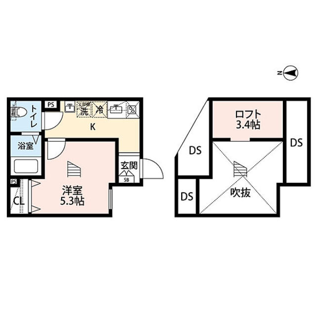 クレアール町屋の間取り