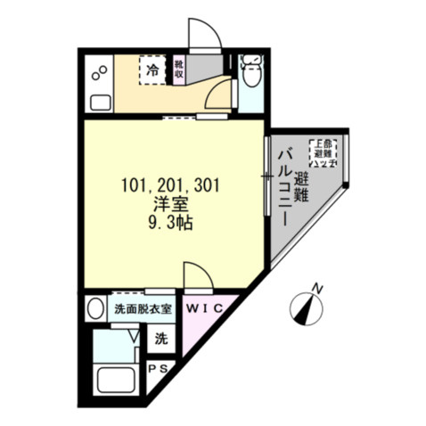 ベイルーム横浜市ヶ尾の間取り