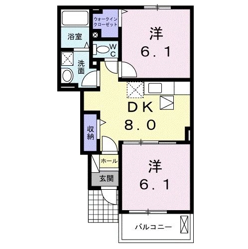 ビラ・コッティの間取り