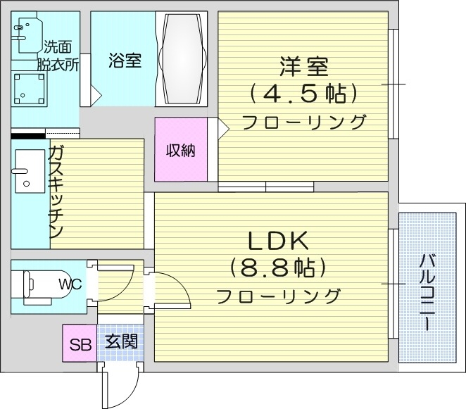 【エクセレント麻生の間取り】