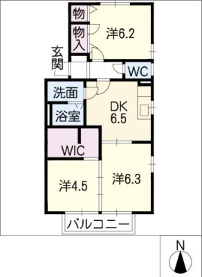 ドゥアメゾンＣ棟の間取り