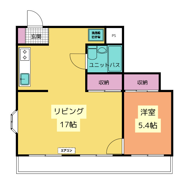 星野マンション　南棟の間取り