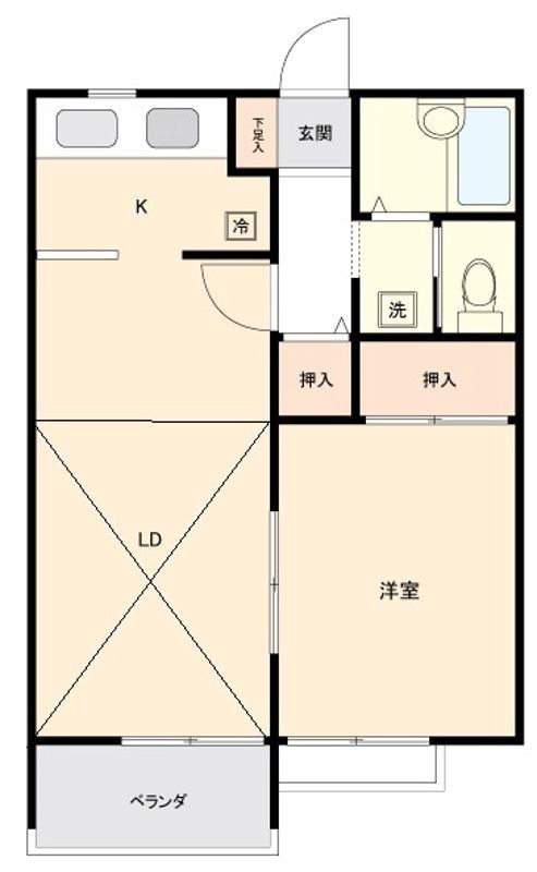 カーサきのこの間取り