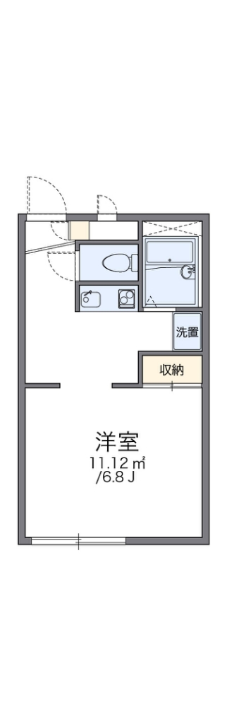 長久手市仲田のアパートの間取り