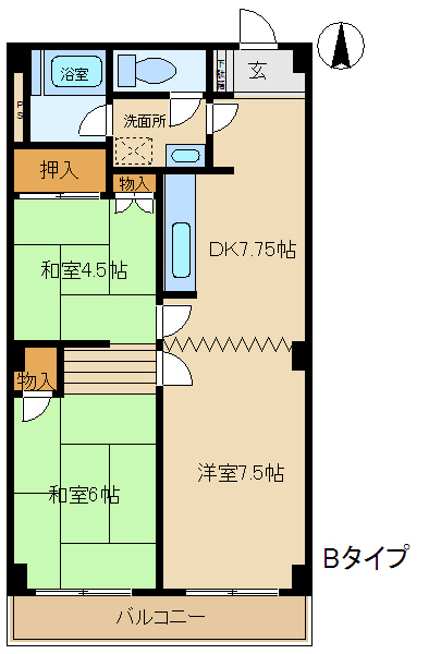 グリーンハイツの間取り