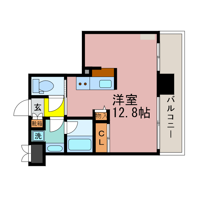 大津市打出浜のマンションの間取り