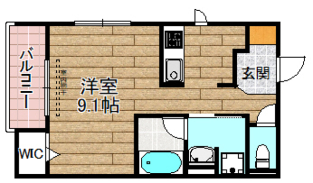 三島郡島本町桜井のマンションの間取り