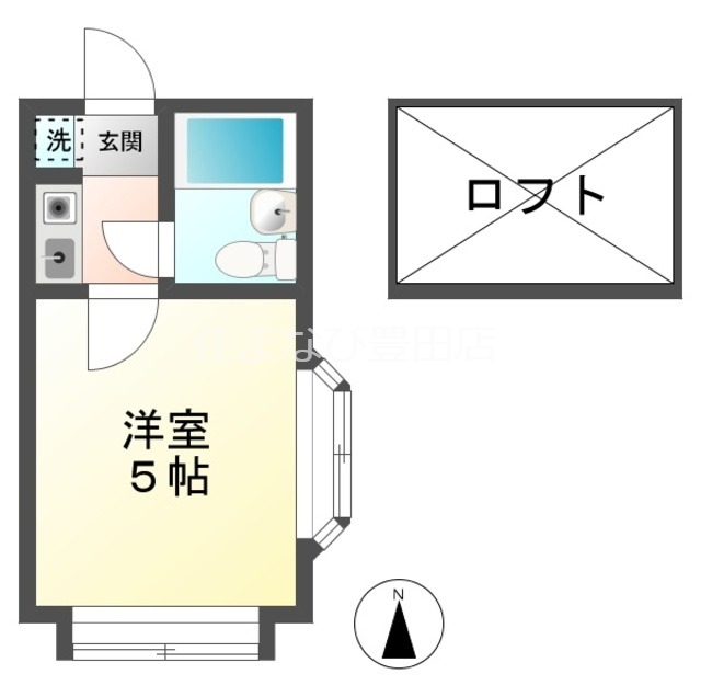 コスモ竹生の間取り