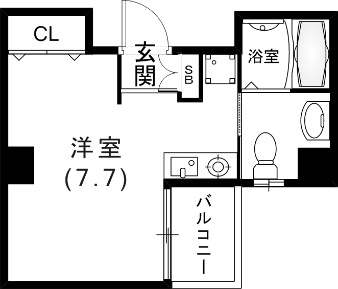 レジデンスSAKURAの間取り