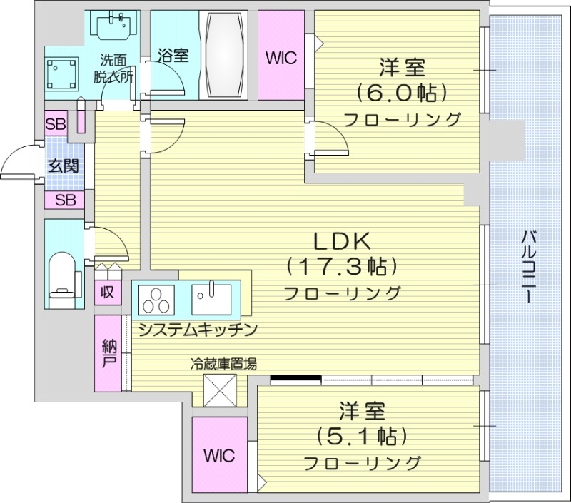 ONE札幌ステーションタワーの間取り