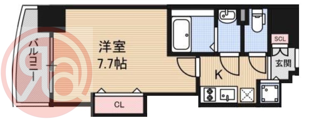 Luxe難波西Iの間取り