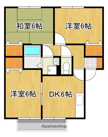 パナハイツ清水の間取り