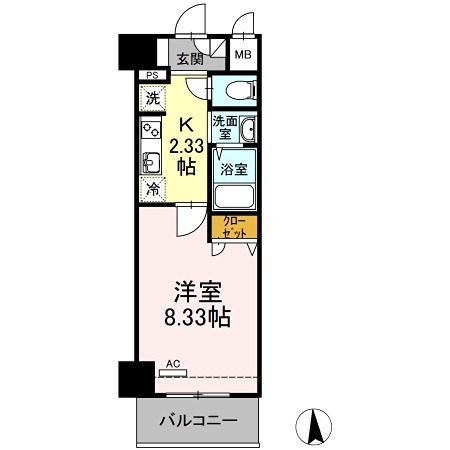 Carre S.I(キャレエスアイ)の間取り