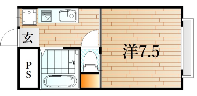 下関市三河町のマンションの間取り