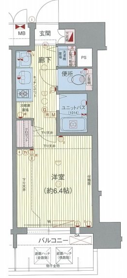 名古屋市西区名駅のマンションの間取り