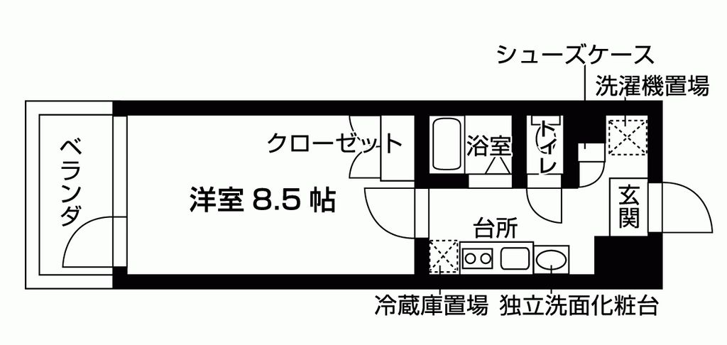 アクトフォルム玉川学園の間取り