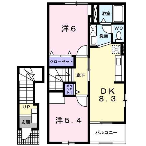 メゾン　ドゥ　コルーテの間取り