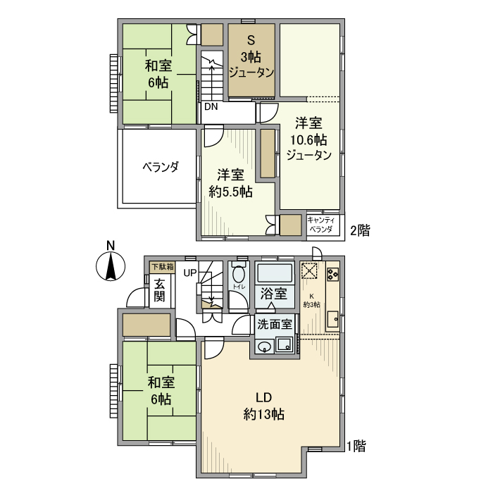 けやき台戸建の間取り