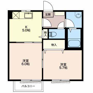 多気郡明和町大字馬之上のアパートの間取り