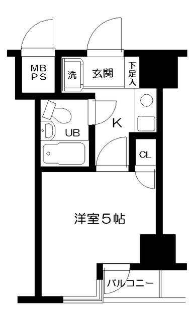 日神パレステージ阪東橋の間取り