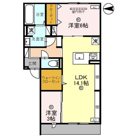 【D-ROOM新家2丁目の間取り】