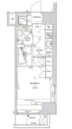 渋谷区代々木のマンションの間取り