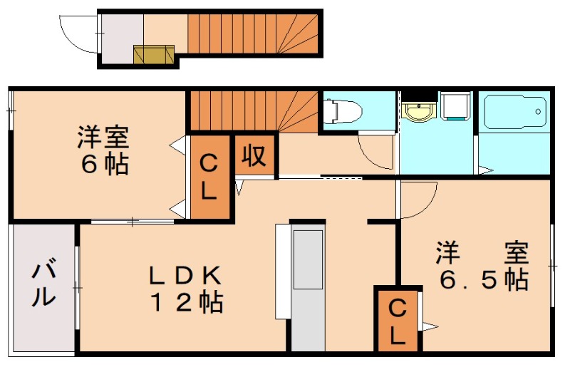 Heart　Life野間Aの間取り