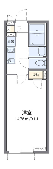 クレイノＫエクセルの間取り