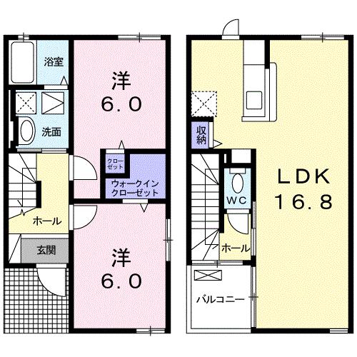 キャッスル福田IIの間取り