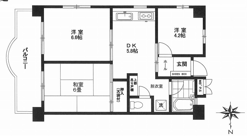 コーポ橘の間取り