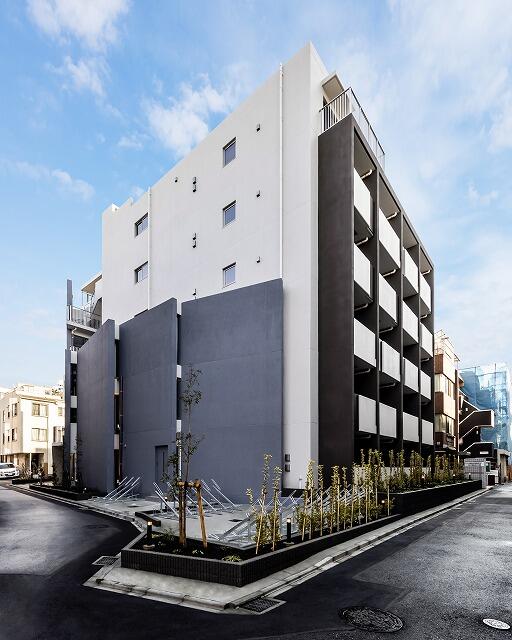 文京区関口のマンションの建物外観