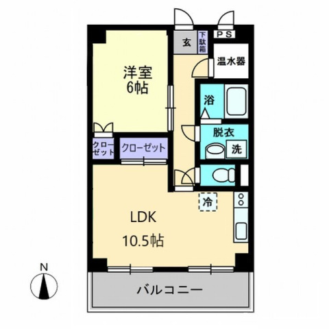 津山マンションの間取り