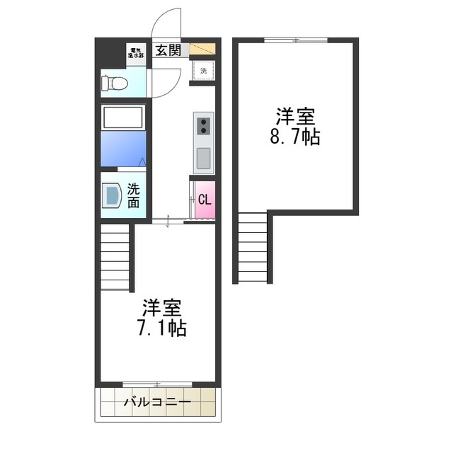 GROOVE堺東アネックスの間取り