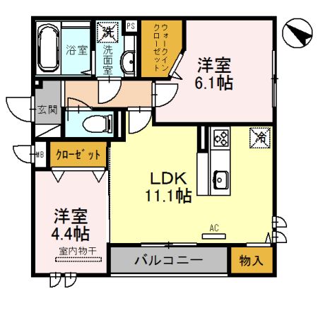 シェソワ　リュンヌの間取り