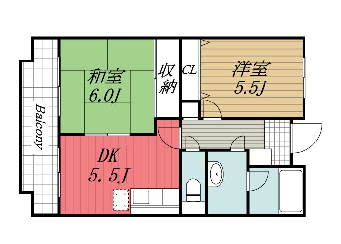 市原市山田橋のマンションの間取り