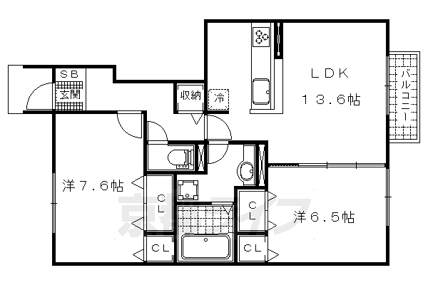 ｌａ　ｃｈａｎｃｅの間取り