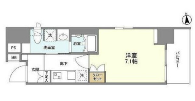 リアンシエルブルー田端の間取り